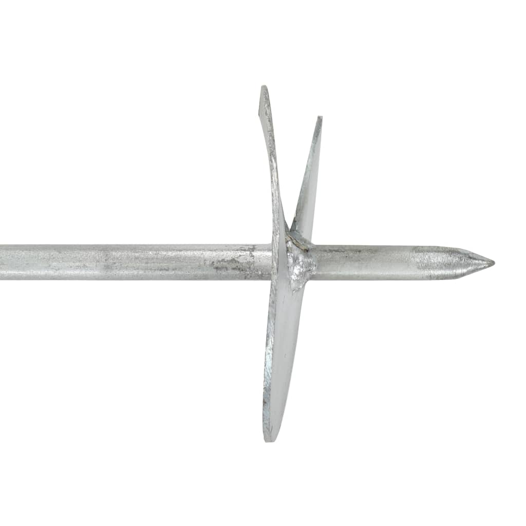 Ancore de sol, 4 buc., 10 x 60 cm, metal galvanizat Ancore de sol, 4 buc., 10 x 60 cm, metal galvanizat