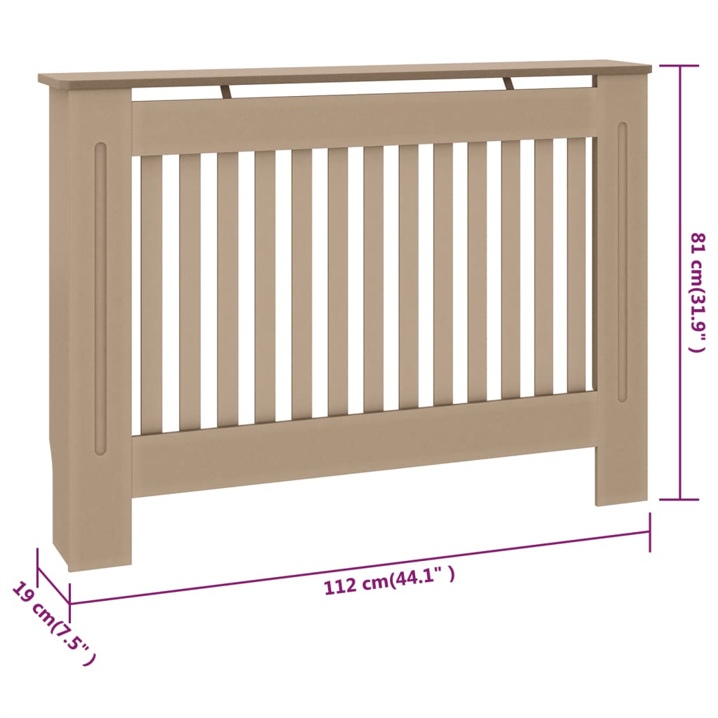 Mască pentru calorifer, 112x19x81,5 cm, mdf Mască pentru calorifer, 112x19x81,5 cm, mdf