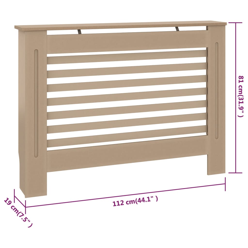 Mască pentru calorifer, 112 x 19 x 81,5 cm, mdf Mască pentru calorifer, 112 x 19 x 81,5 cm, mdf