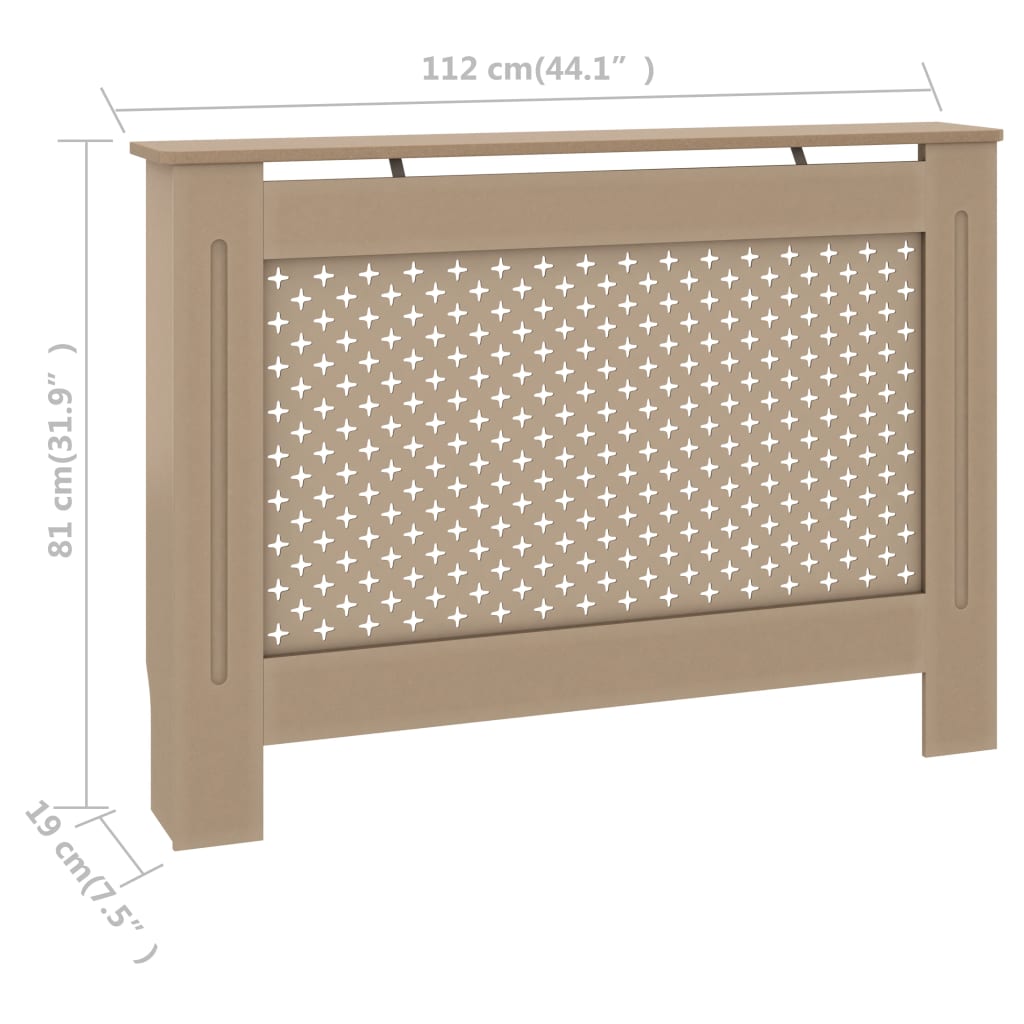Mască pentru calorifer, 112x19x81,5 cm, mdf Mască pentru calorifer, 112x19x81,5 cm, mdf