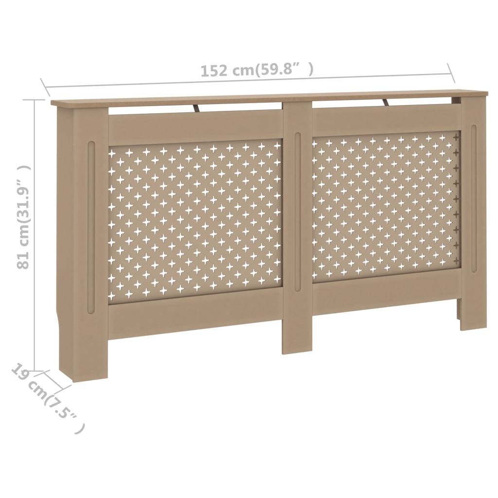 Mască pentru calorifer, 152x19x81,5 cm, mdf