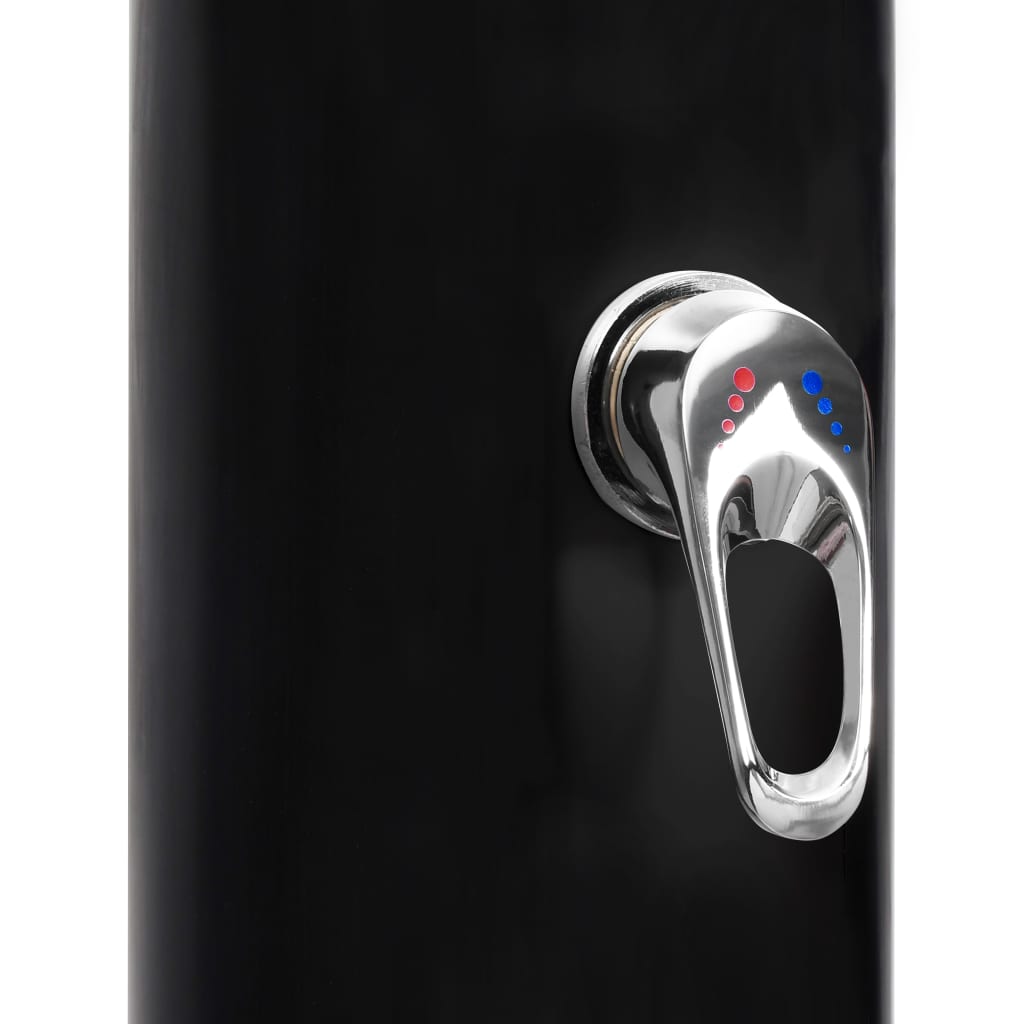 Duș solar de exterior cu cap de duș și robinet, 40 l
