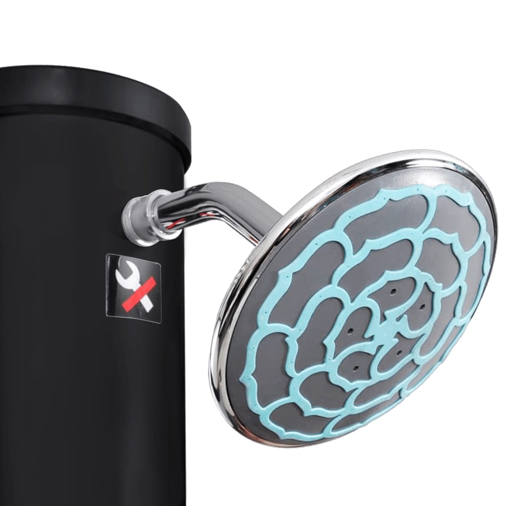Duș solar de exterior cu cap de duș și robinet, 40 l