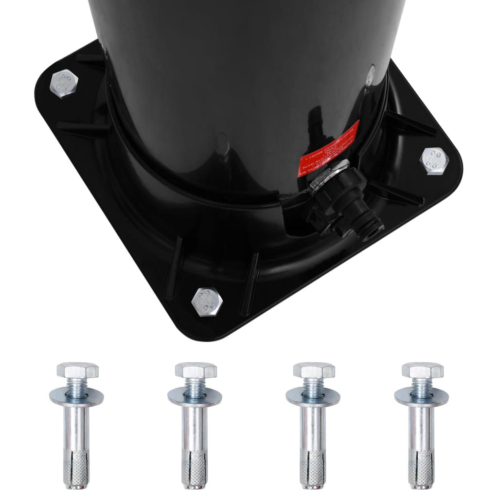 Duș solar de exterior cu cap de duș și robinet, 40 l