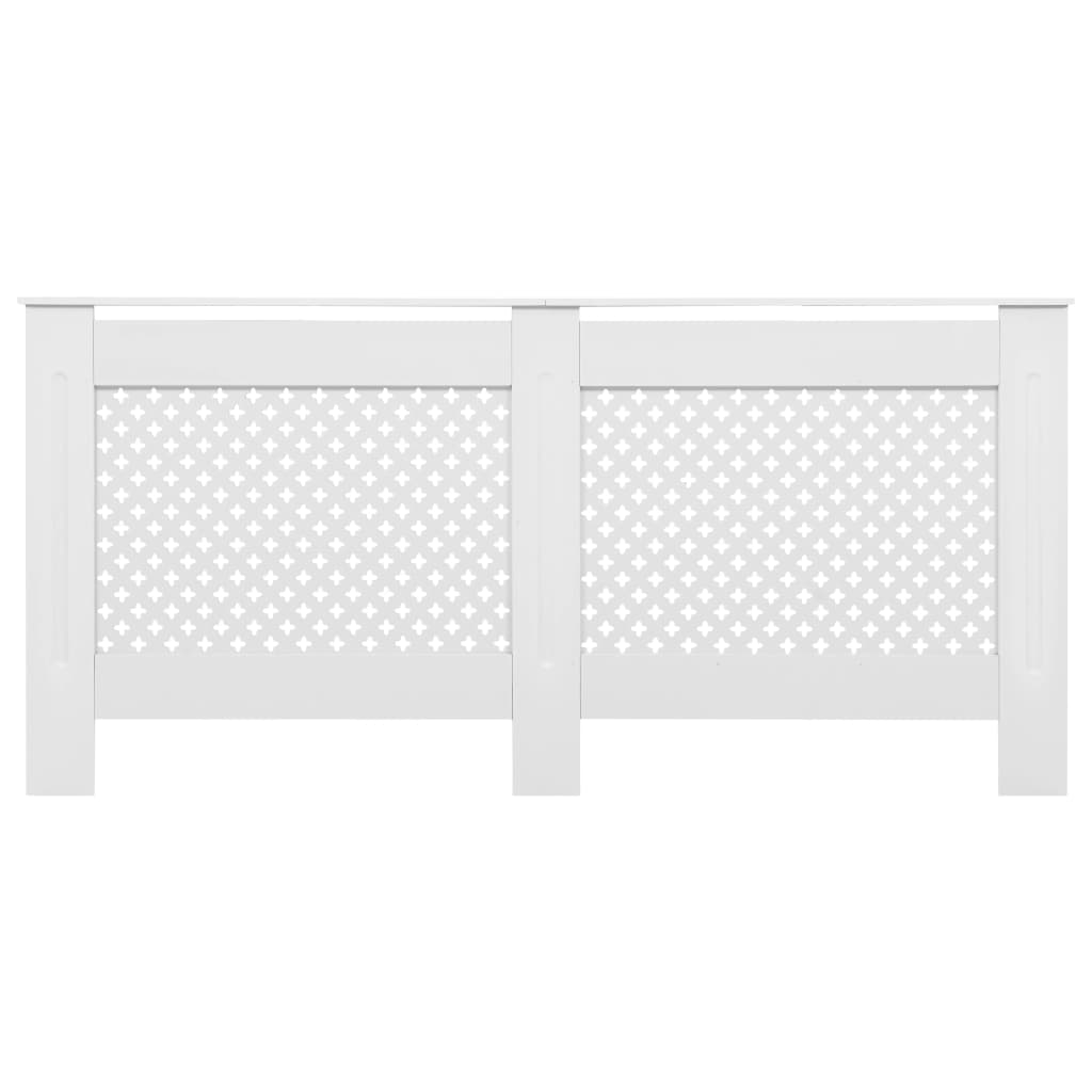Măști de calorifer, 2 buc., alb, 172 x 19 x 81,5 cm, mdf