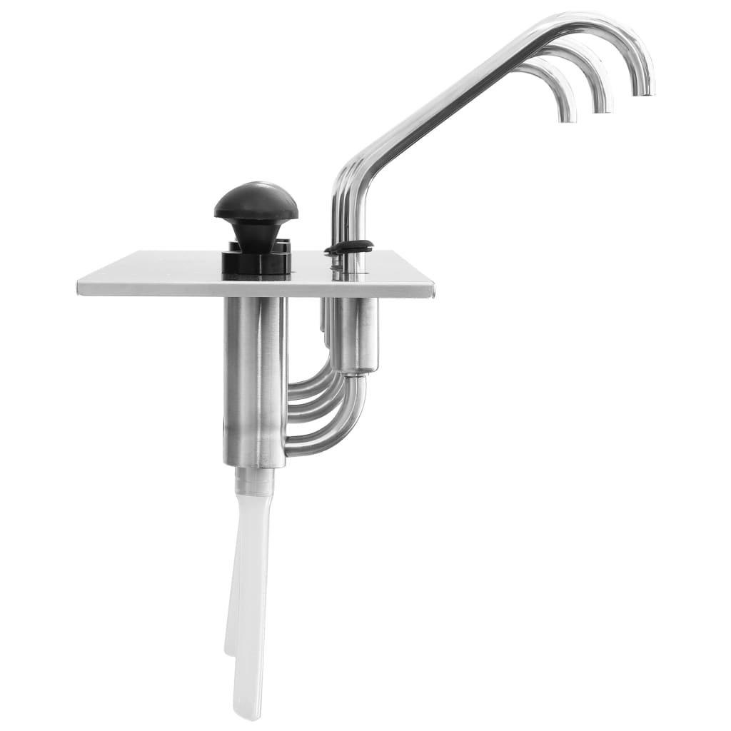 Dozator de sos, 3 x 3,5 l, oțel inoxidabil