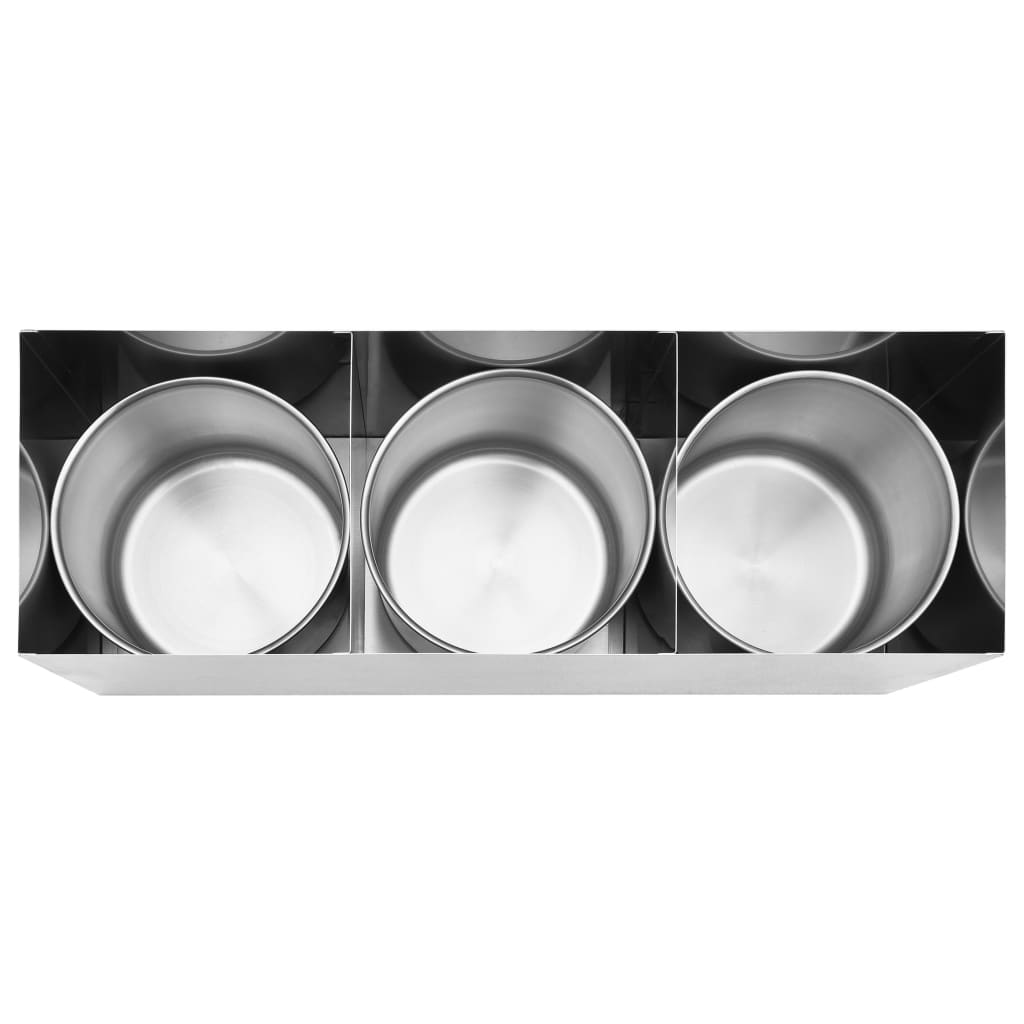 Dozator de sos, 3 x 3,5 l, oțel inoxidabil