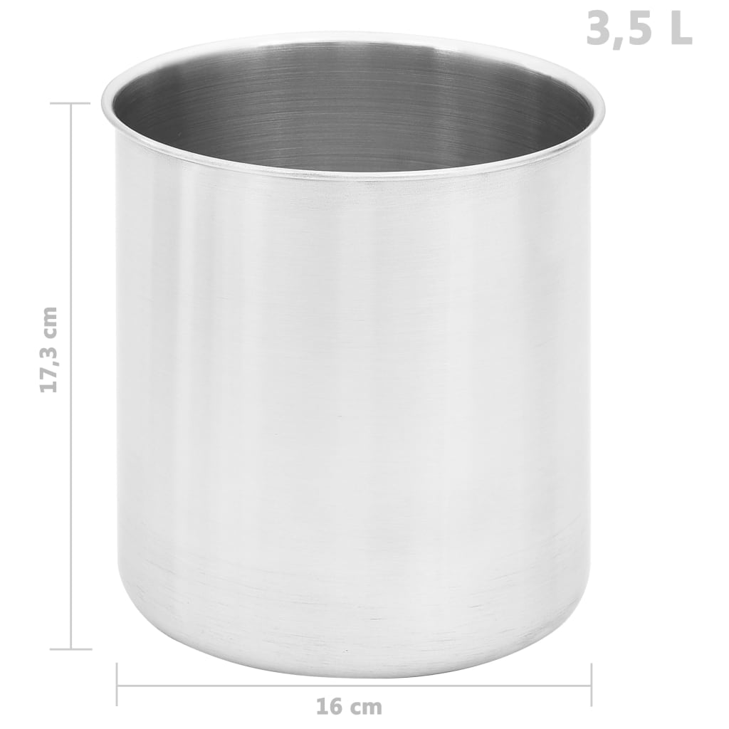 Dozator de sos, 3 x 3,5 l, oțel inoxidabil