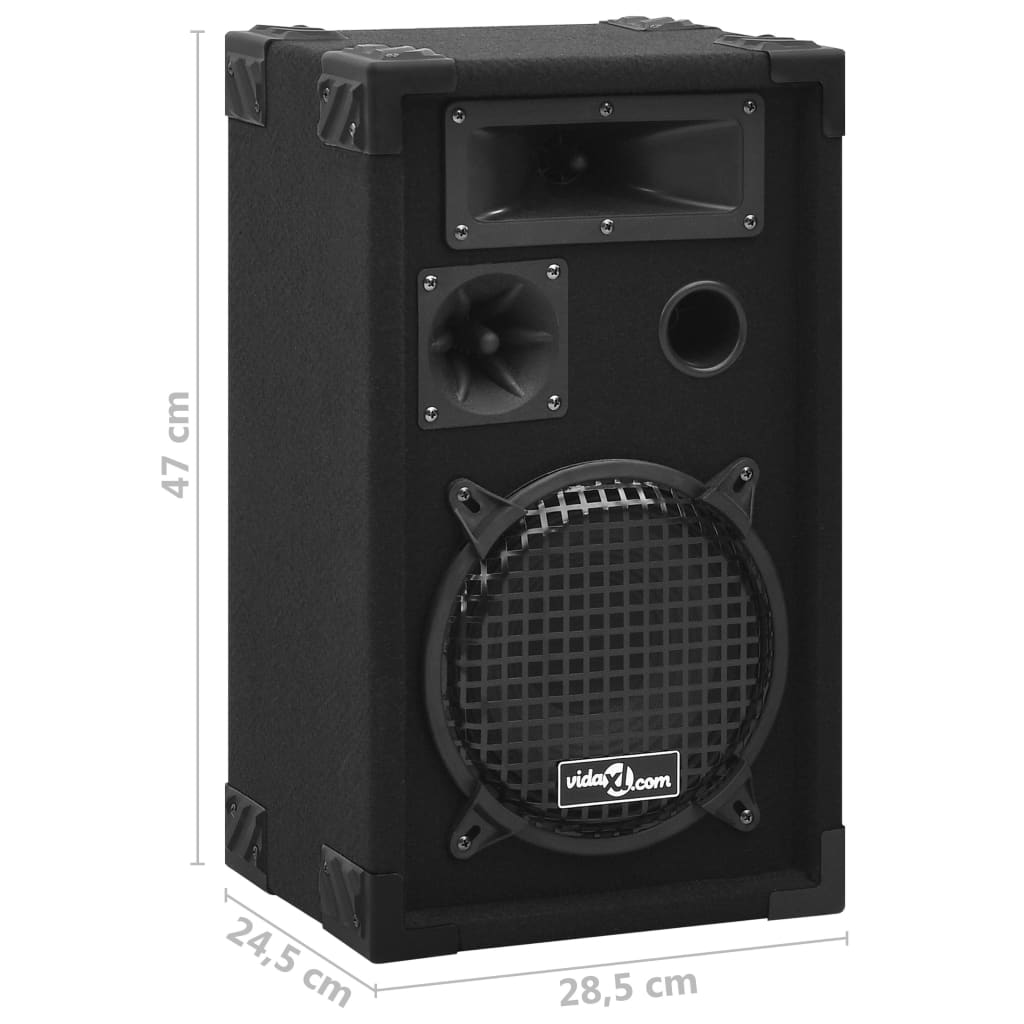 Boxe hifi pasive de scenă profesionale, 2 buc., negru, 800 w