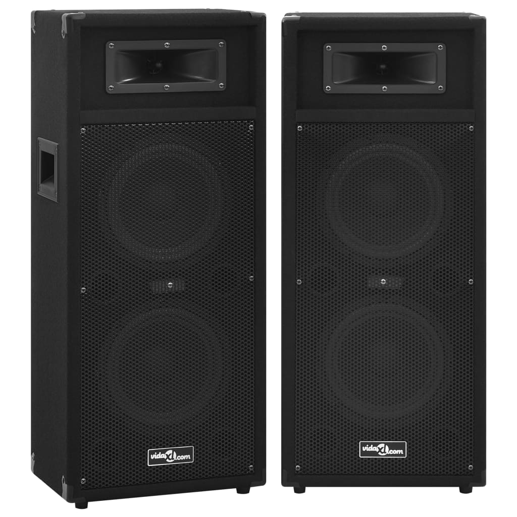 Boxe hifi pasive de scenă profesionale, 2 buc., negru, 1000 w