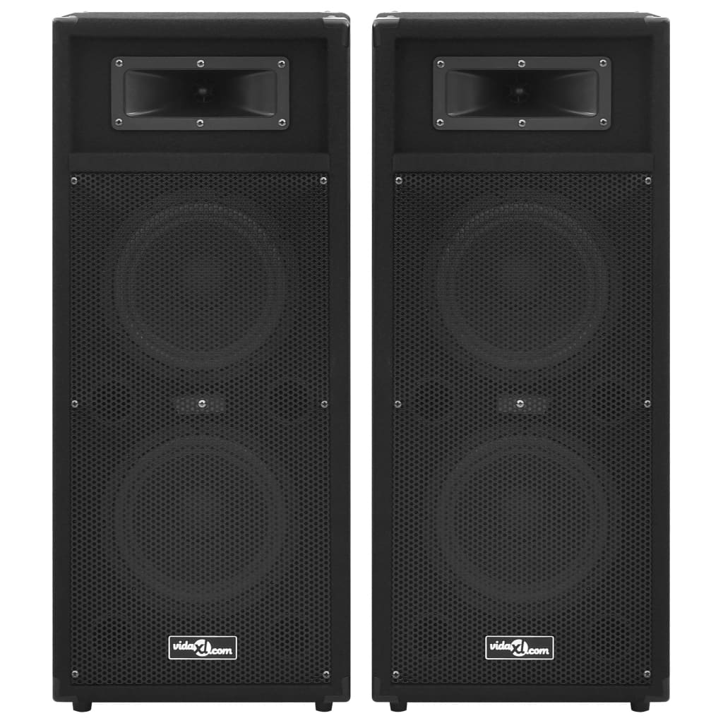 Boxe hifi pasive de scenă profesionale, 2 buc., negru, 1000 w