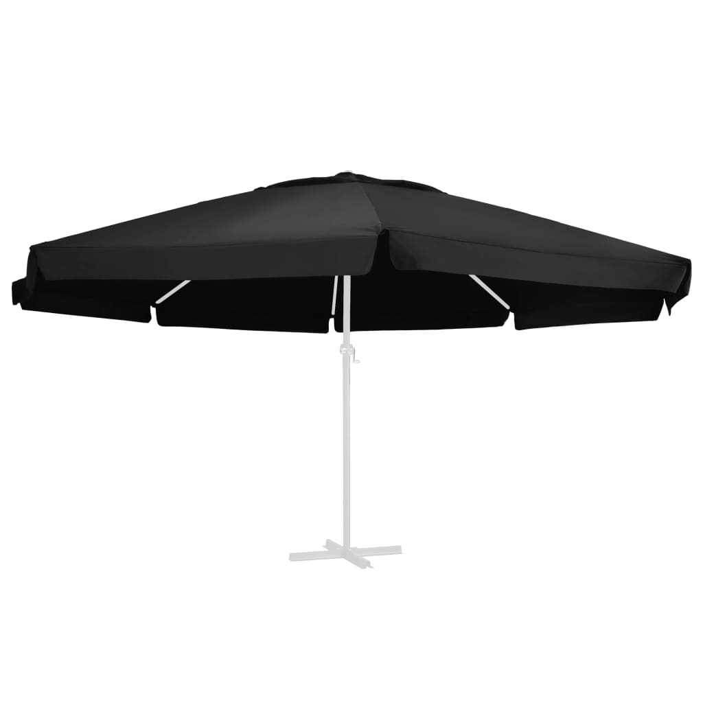 Pânză de schimb umbrelă de soare de grădină negru 610 cm