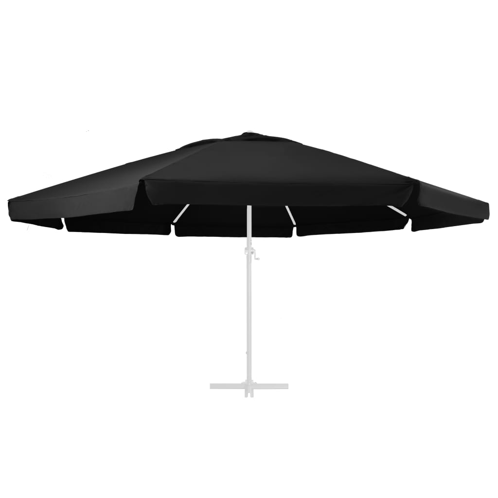 Pânză de schimb umbrelă de soare de grădină negru 610 cm