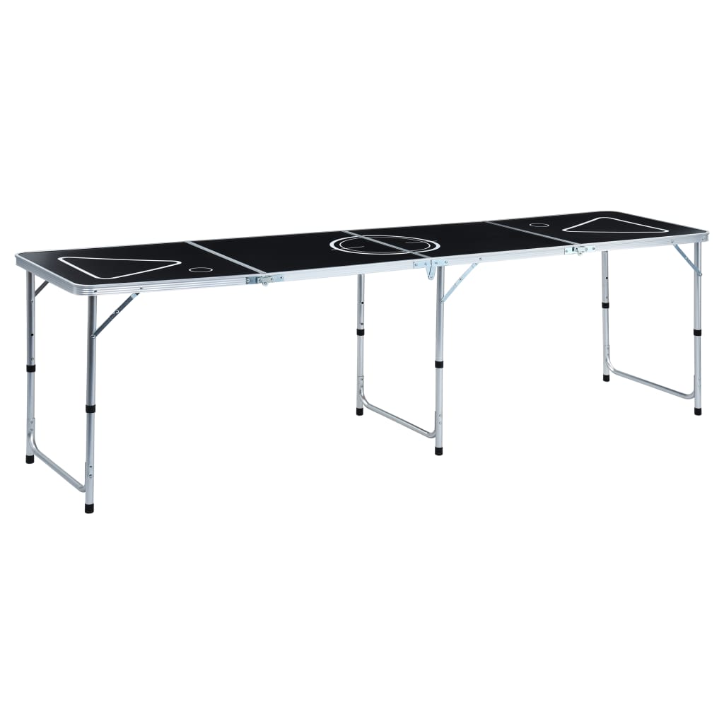 Masă de joc ping pong și bere cu căni și bile, pliantă, 240 cm