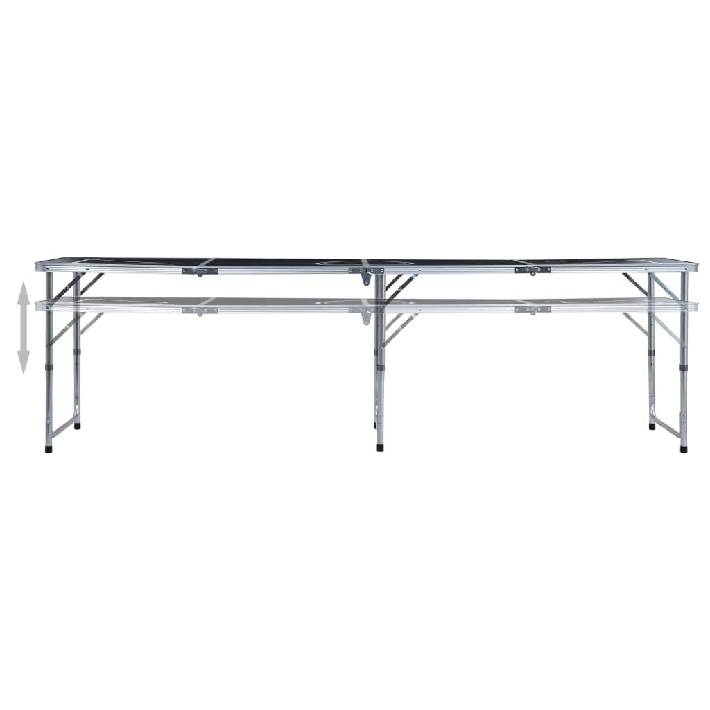Masă de joc ping pong și bere cu căni și bile, pliantă, 240 cm