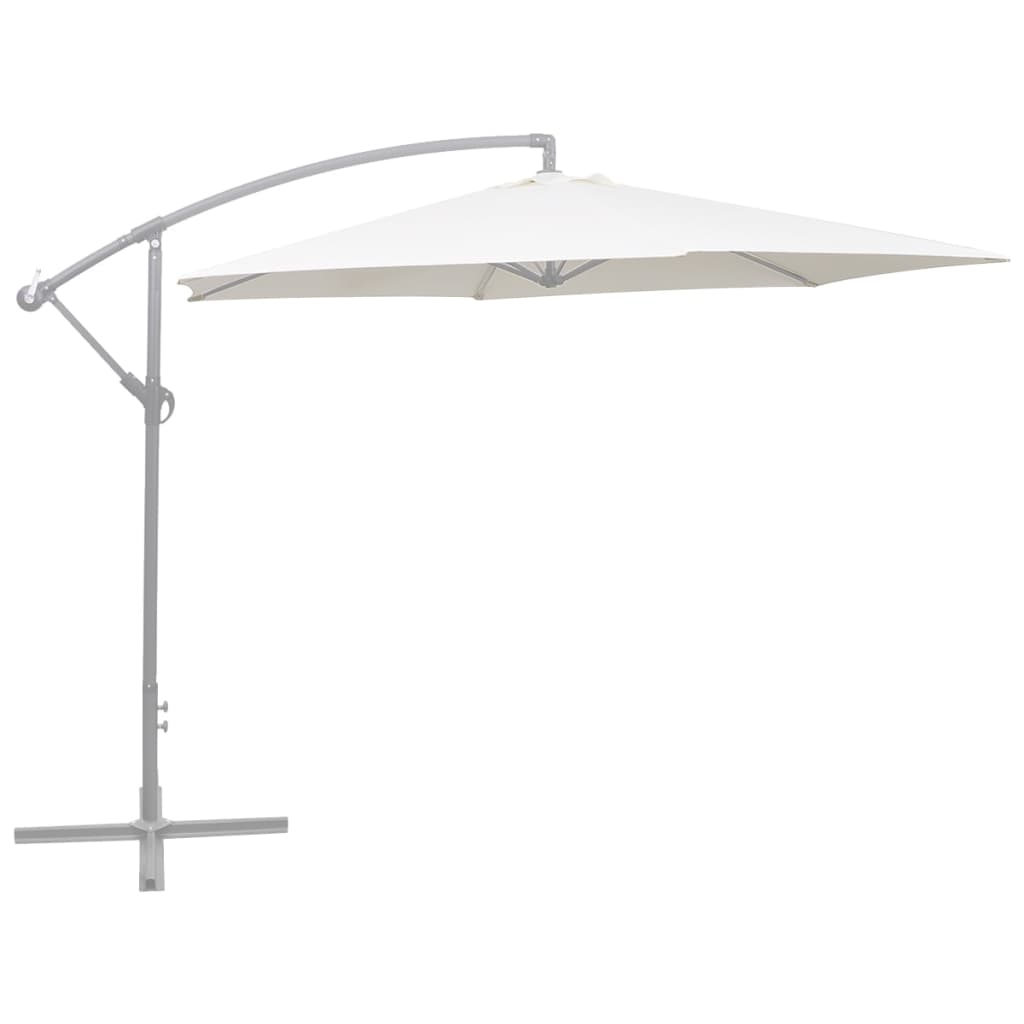 Pânză de schimb umbrelă de soare, alb nisipiu, 300 cm