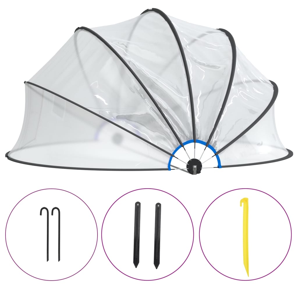 Cupolă pentru piscină, 500 x 250 cm