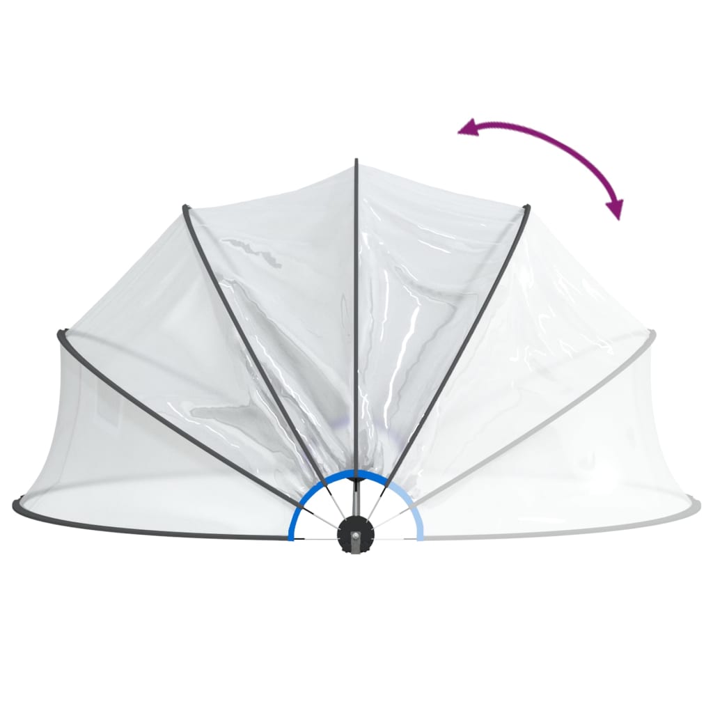 Cupolă pentru piscină, 500 x 250 cm