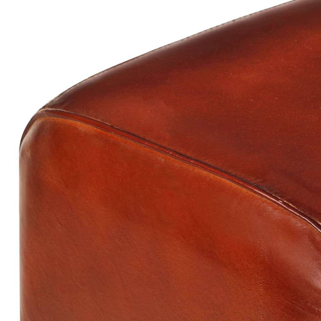 Bancă bok gimnastică maro 160 cm piele naturală/lemn acacia