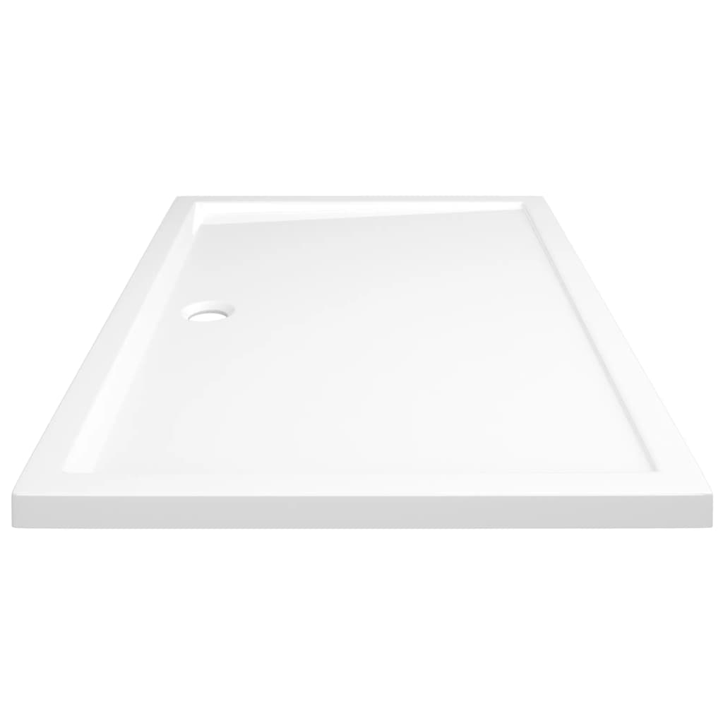 Cădiță de duș dreptunghiulară din abs, alb, 80x120 cm