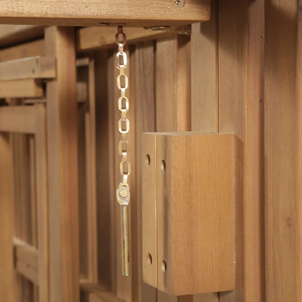 Șezlong pliant cu pernă, lemn masiv de acacia