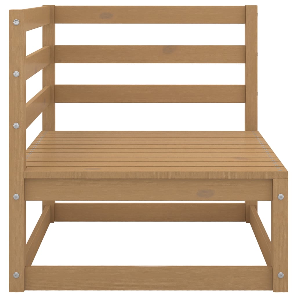 Set mobilier grădină&perne 2 piese, maro miere lemn masiv pin Set mobilier grădină&perne 2 piese, maro miere lemn masiv pin