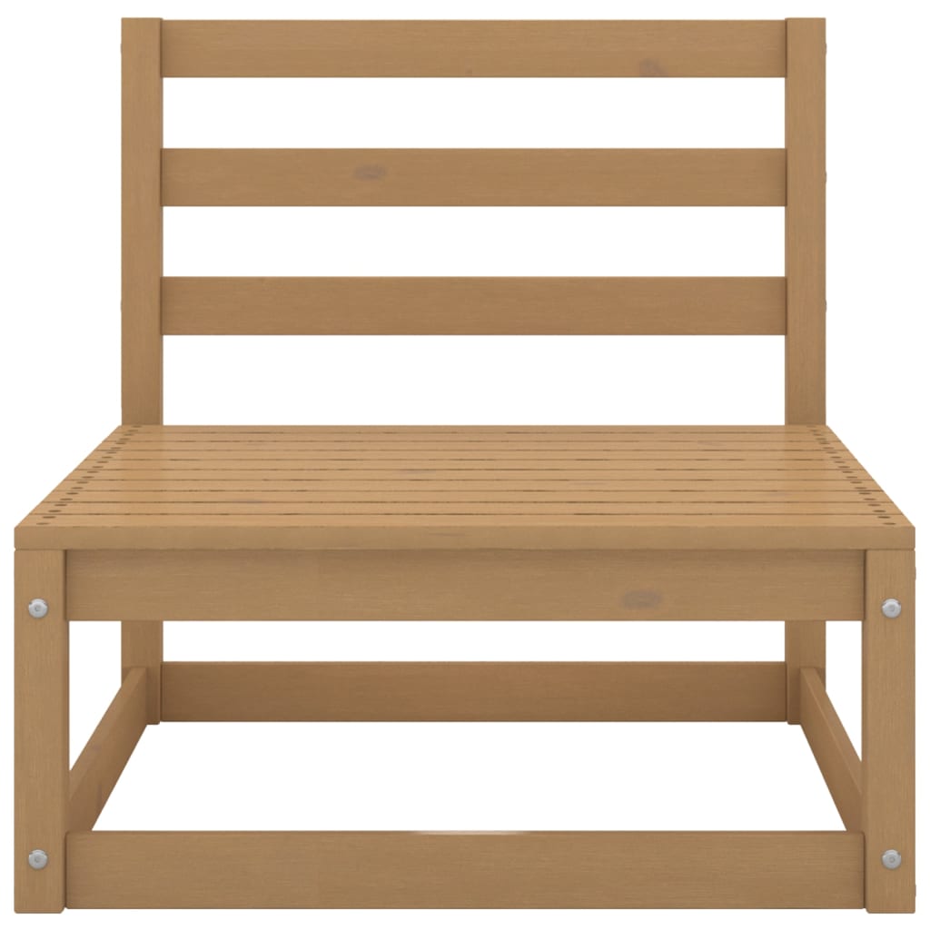 Set mobilier grădină&perne 2 piese, maro miere lemn masiv pin Set mobilier grădină&perne 2 piese, maro miere lemn masiv pin