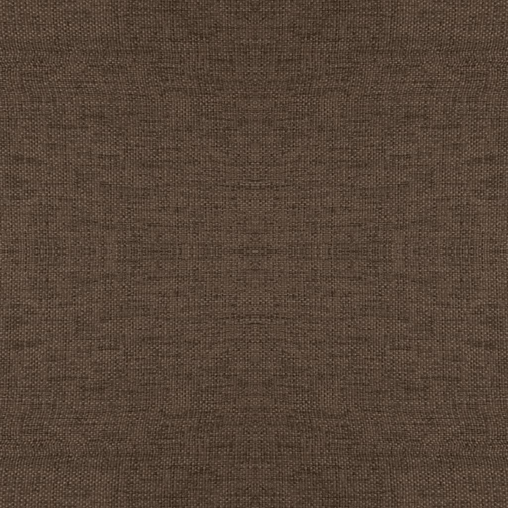 Scaun cu picioare din lemn, maro, material textil