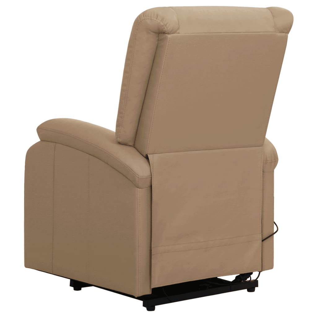 Fotoliu cu ridicare pe verticală, cappuccino, piele ecologică