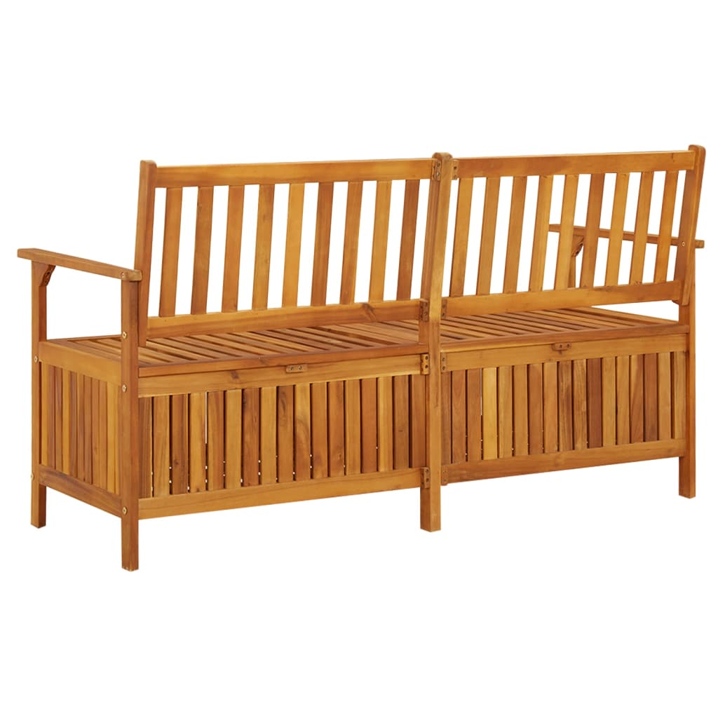 Bancă de depozitare, 148 cm, lemn masiv de acacia