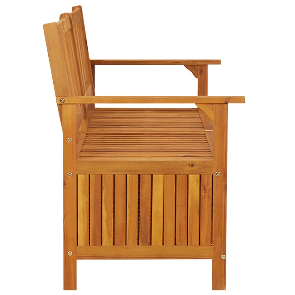 Bancă de depozitare, 148 cm, lemn masiv de acacia