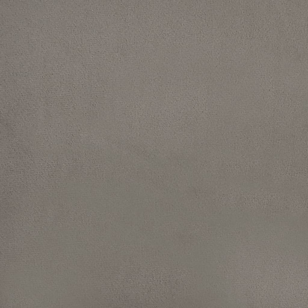 Scaune de masă pivotante, 4 buc., gri deschis, catifea