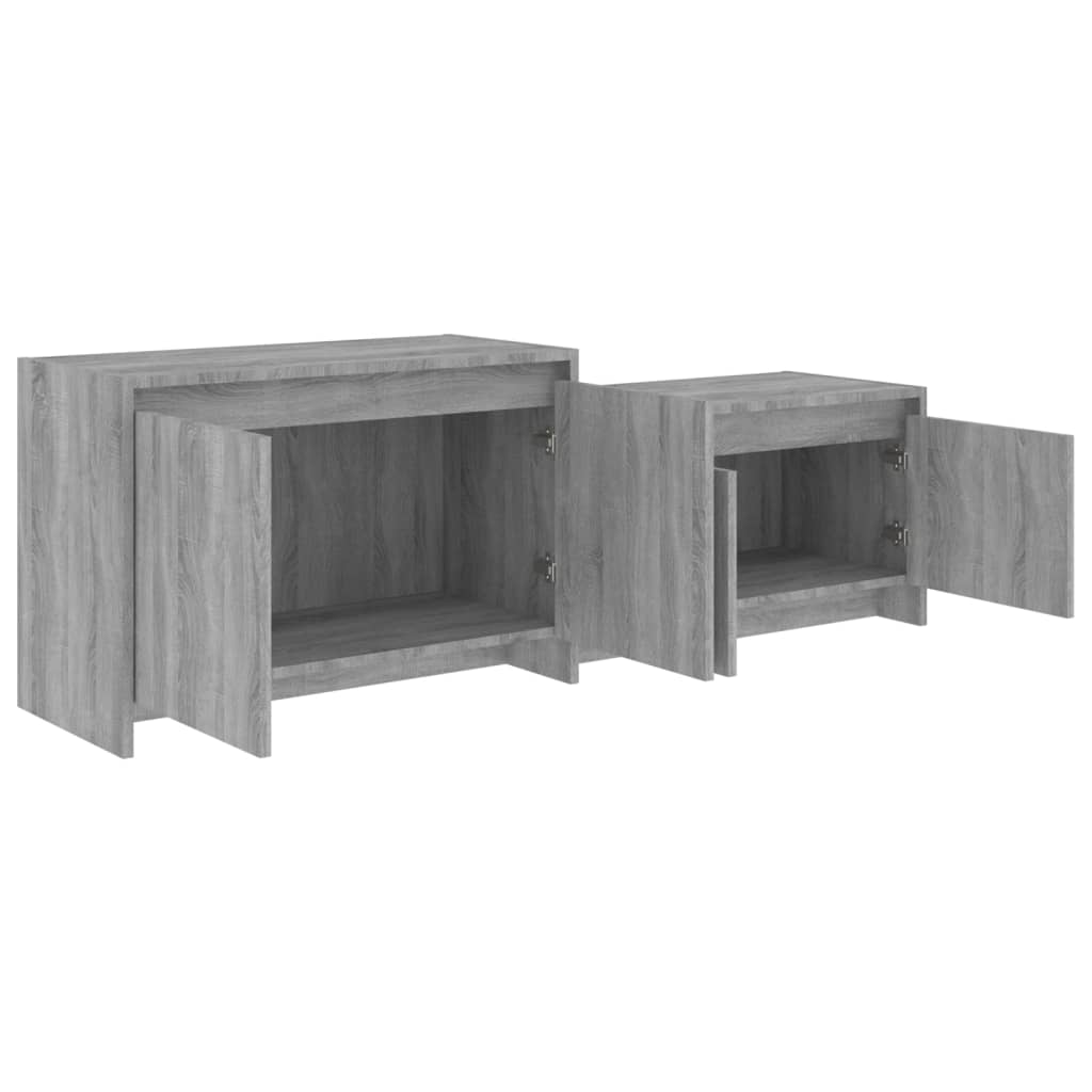 Comodă tv, stejar sonoma gri, 146,5x35x50 cm, pal
