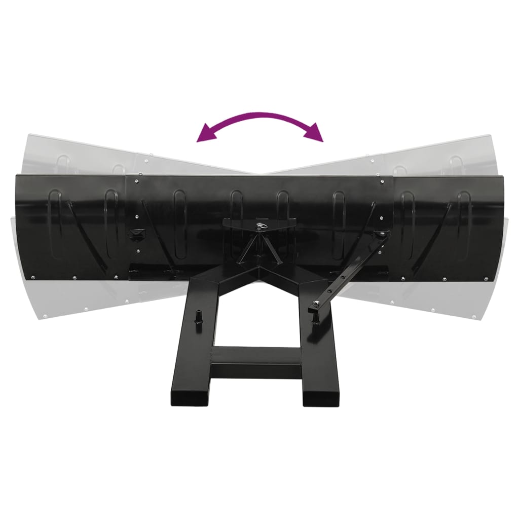 Plug de zăpadă pentru stivuitor, negru, 200x48 cm Plug de zăpadă pentru stivuitor, negru, 200x48 cm