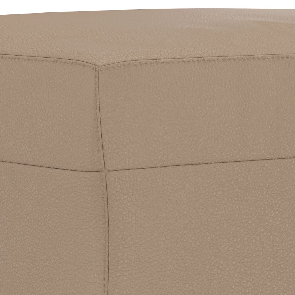 Taburet, cappuccino, 60x50x41 cm, piele ecologică