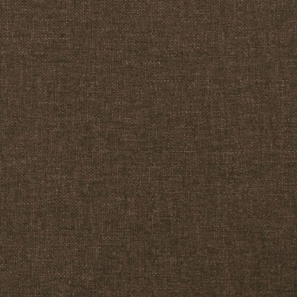 Tăblie de pat cu aripioare maro închis 147x23x78/88 cm textil