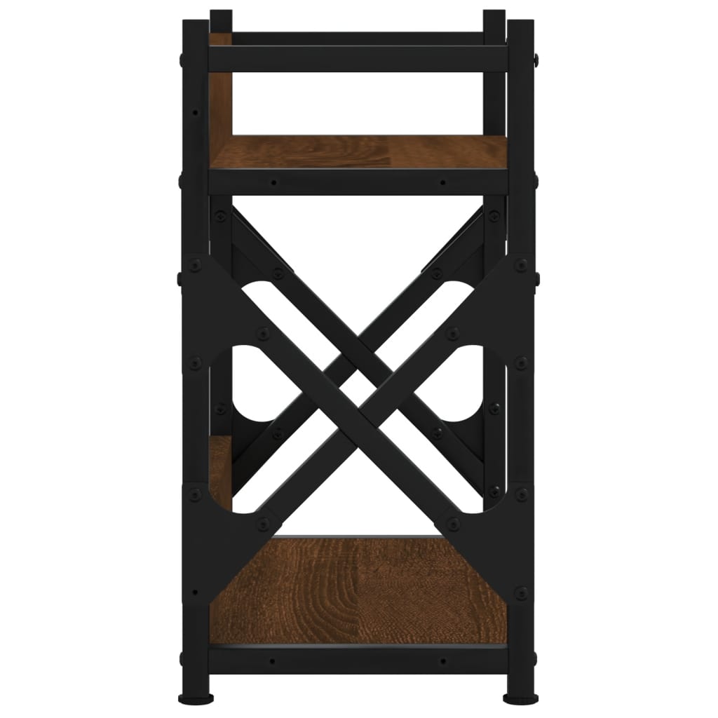 Suport imprimantă 2 niveluri stejar maro 40x20x40 cm lemn