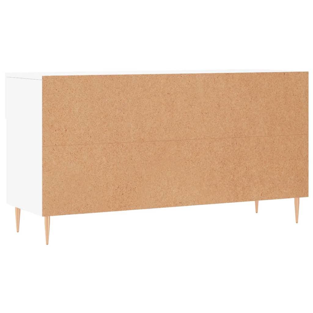 Bancă de pantofi, alb, 102x35x55 cm, lemn prelucrat