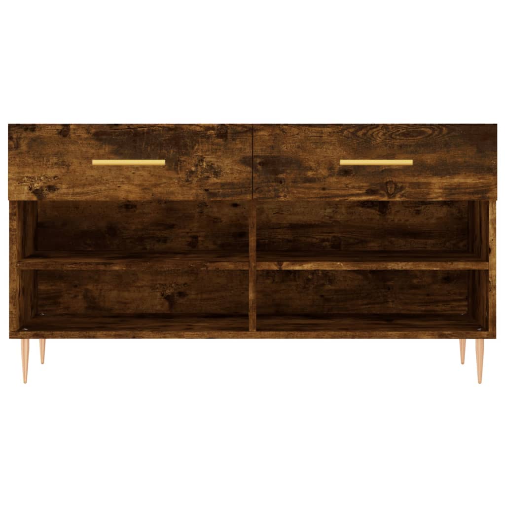 Bancă de pantofi, stejar fumuriu, 102x35x55 cm, lemn prelucrat Bancă de pantofi, stejar fumuriu, 102x35x55 cm, lemn prelucrat