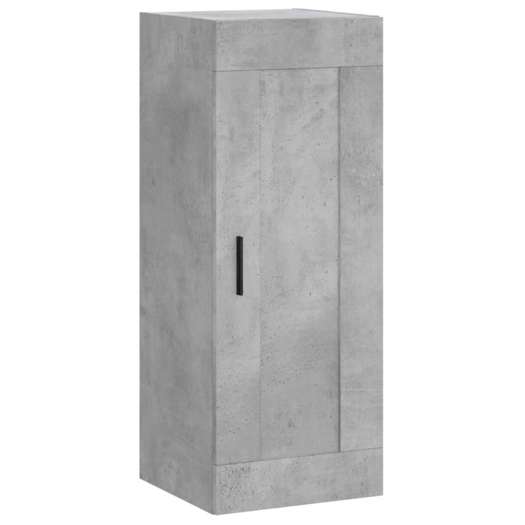 Dulap înalt, gri beton, 34,5x34x180 cm, lemn prelucrat Dulap înalt, gri beton, 34,5x34x180 cm, lemn prelucrat