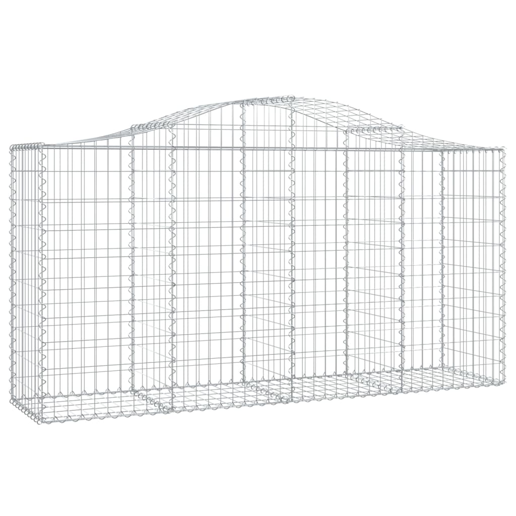 Coș gabion arcuit 200x50x100/120 cm fier galvanizat