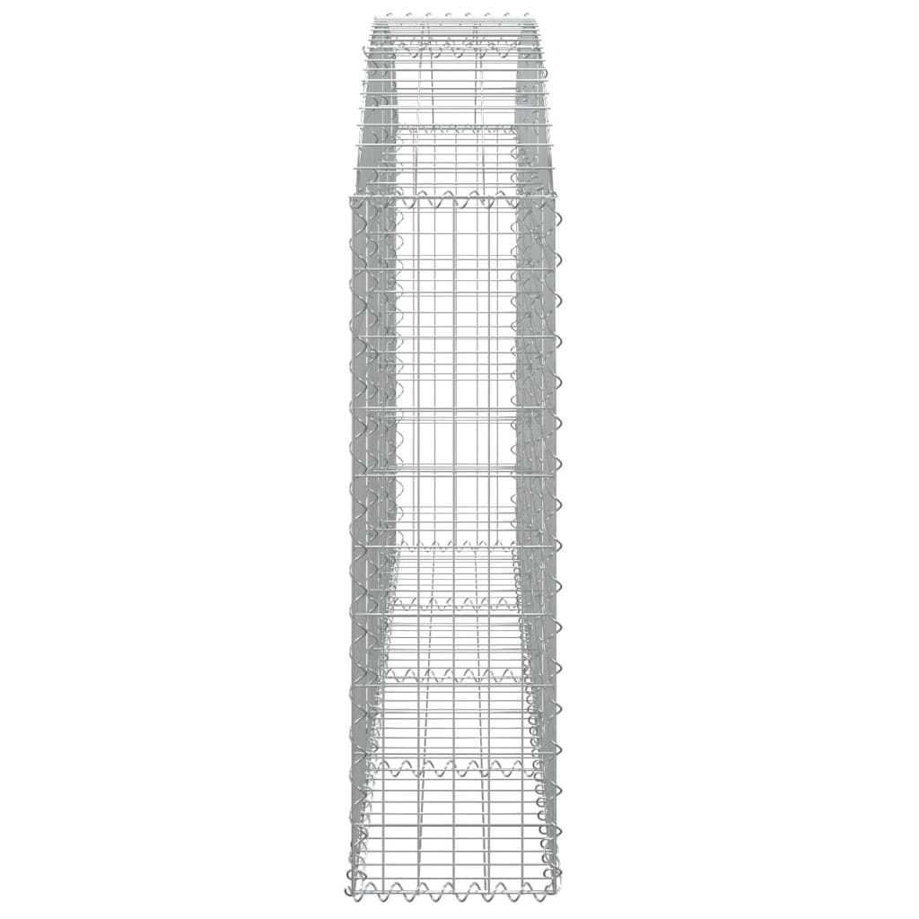 Coș gabion arcuit 200x30x100/120 cm fier galvanizat