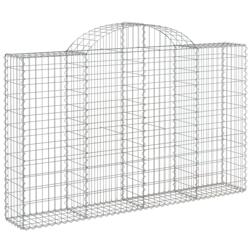 Coș gabion arcuit 200x30x120/140 cm fier galvanizat