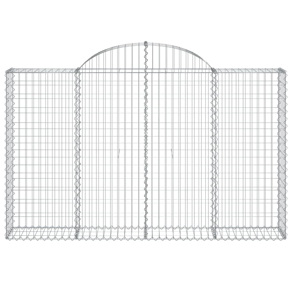 Coș gabion arcuit 200x30x120/140 cm fier galvanizat