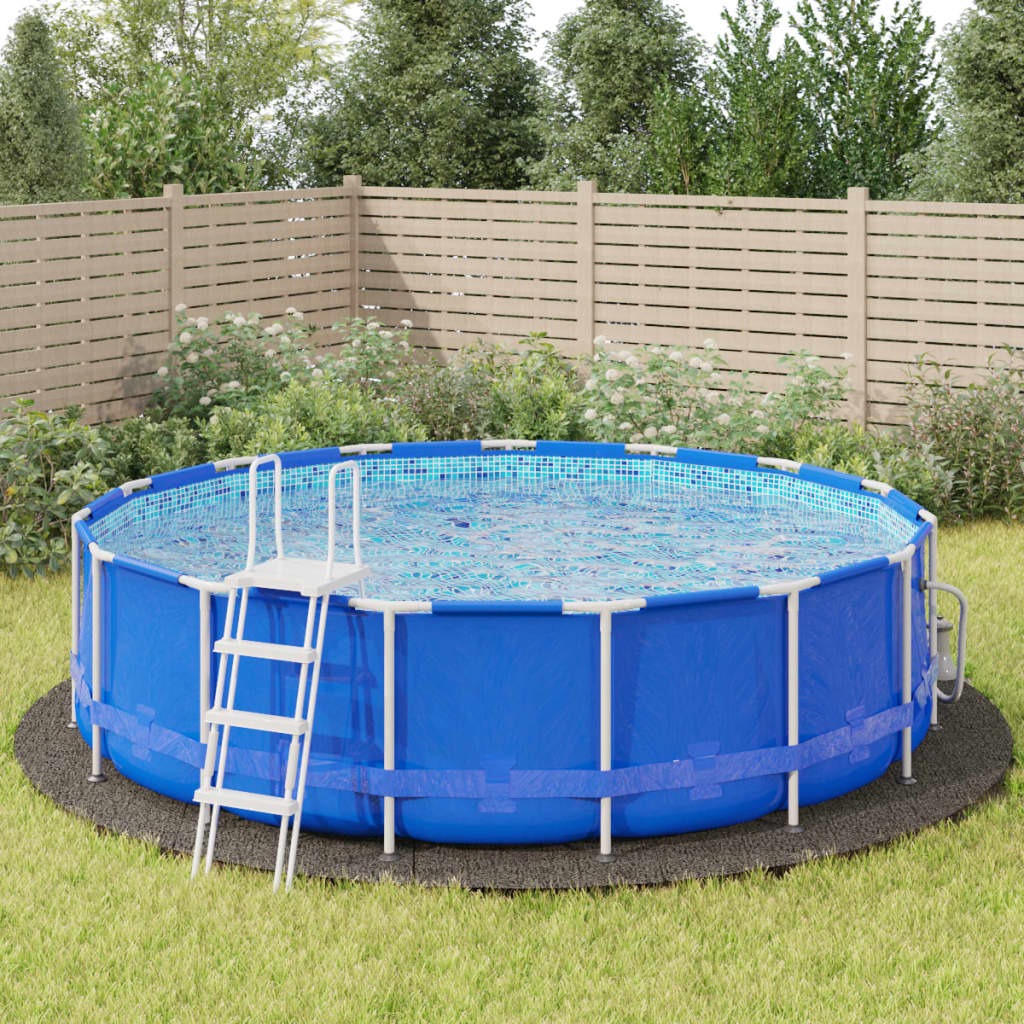 Acoperire geotextil piscină, gri deschis, ø550 cm, poliester Acoperire geotextil piscină, gri deschis, ø550 cm, poliester