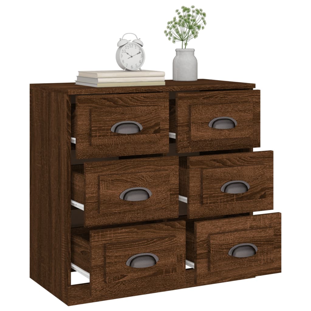 Servantă, stejar maro, 70x35,5x67,5 cm, lemn prelucrat Servantă, stejar maro, 70x35,5x67,5 cm, lemn prelucrat