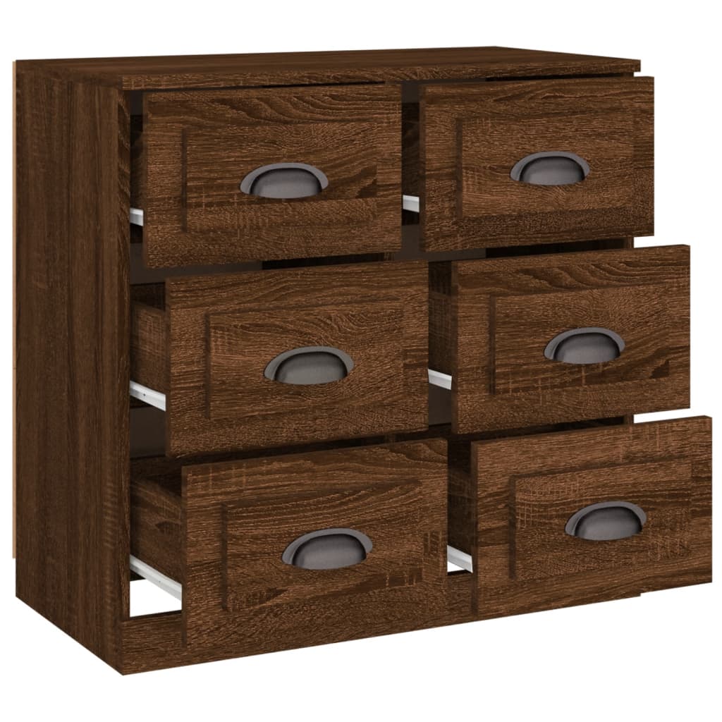 Servantă, stejar maro, 70x35,5x67,5 cm, lemn prelucrat Servantă, stejar maro, 70x35,5x67,5 cm, lemn prelucrat