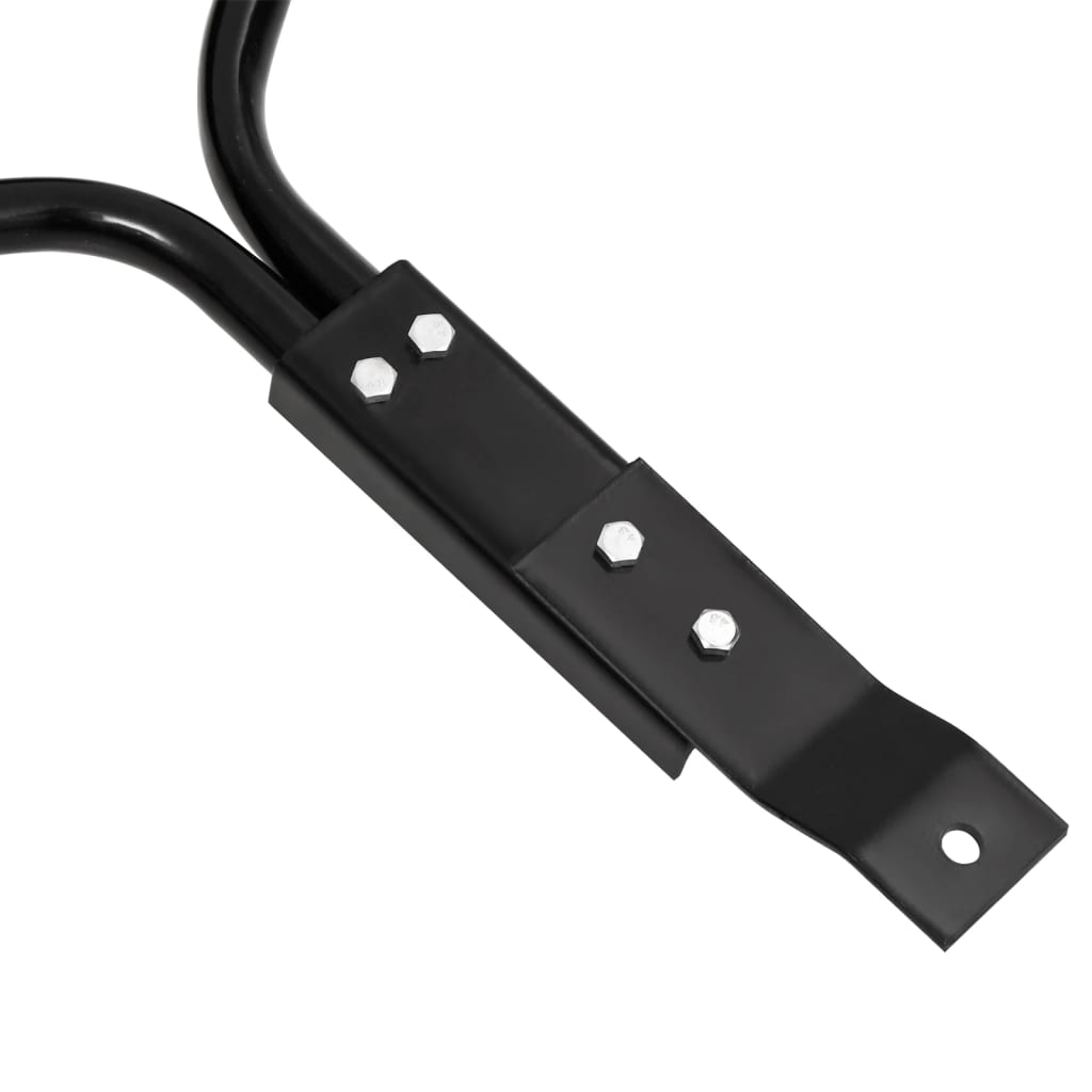 Tăvălug pentru gazon de grădină de împins, negru, 63 l, fier