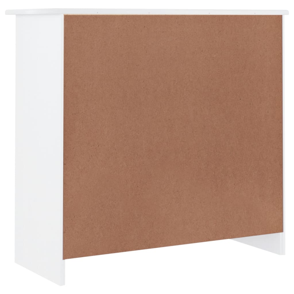 Dulap alta, alb, 77x35x73 cm, lemn masiv de pin