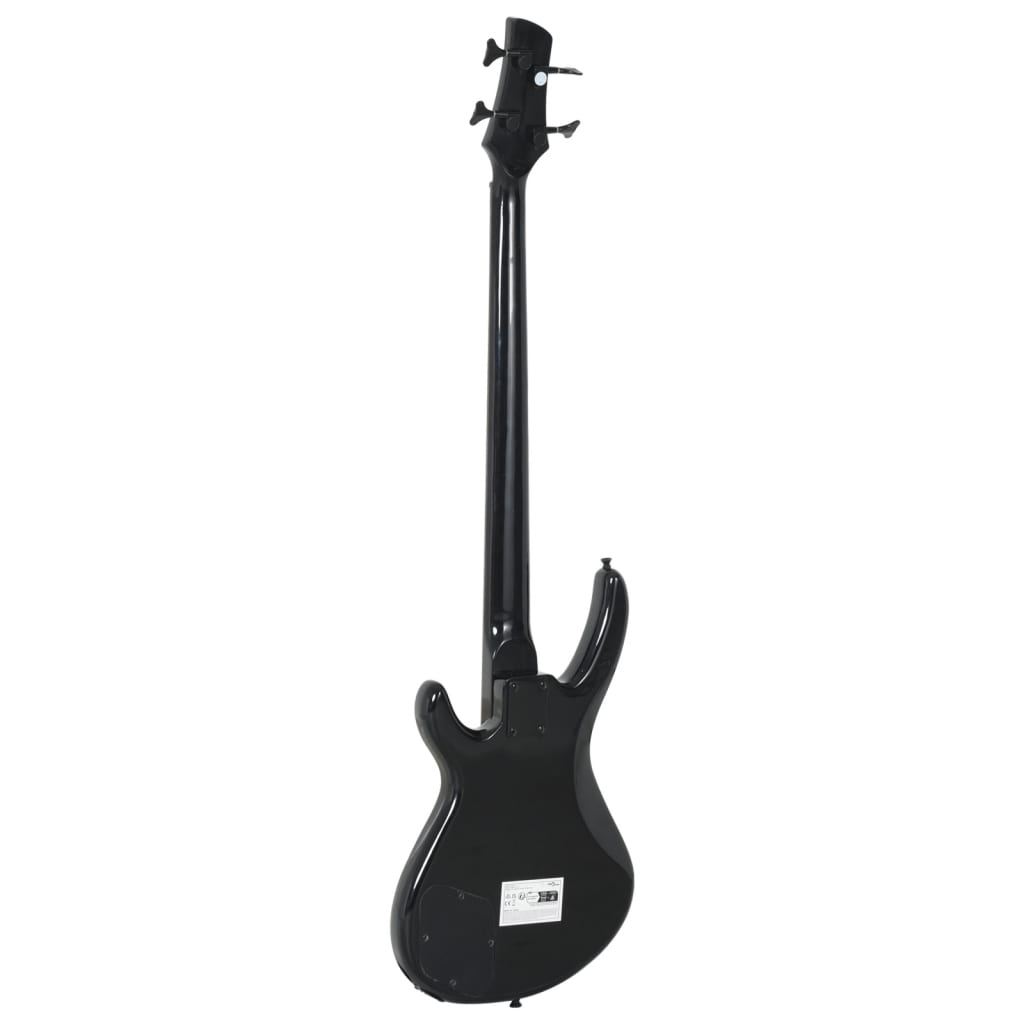 Chitara bass electrică începători, cu husă, negru, 4/4 46"